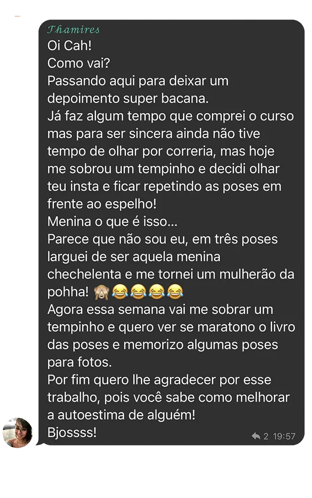 depoimento livro de pose catarina leal
